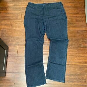 NYDJ Lift Tuck Jeans Marilyn Straight Women’s 14P Dark Blue